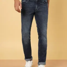 Wrangler Mid Navy Slim Fit Jeans-picture-17