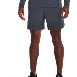 Under Armour Grey Classic Fit Sports Shorts-image-67