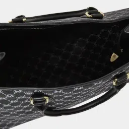 Styli Black Printed Tote Handbag image 4