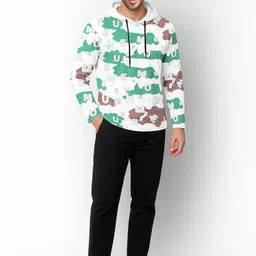 TRIPR Men Typography Printed Hooded T-shirt-image-45