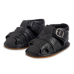 Elves the Shoemakers Gladiator Sandals Style Booties - Black-picture-39