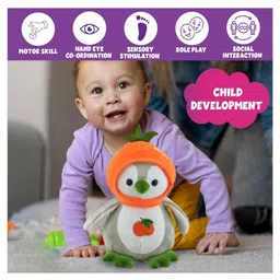 BESTIES Cute Fruit Penguin Soft Toy for Kids Multi color - Height 20 cm image 2