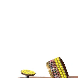 JUTTIESMAKER Women Embellished Open Toe Flats image 5