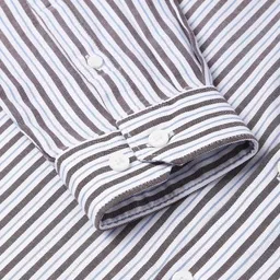 Allen Solly Slim Fit Vertical Striped Pure Cotton Casual Shirt image 3