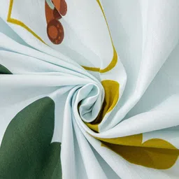 JC HOME White & Green Ethnic Motifs 140 TC King Bedsheet with 2 Pillow Covers image 4