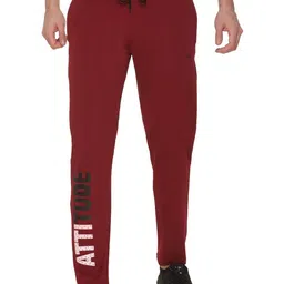 LEE BONEE Men Maroon Regular Fit Cotton Causal Drawstring Track Pants-picture-40