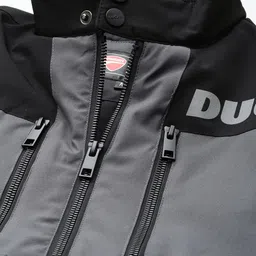 Ducati Mock Collar Brand Logo Printed Colourblocked Padded Jacket image 2