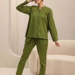 Libas Olive Pyjamas Set image 5