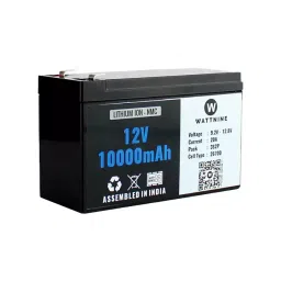 WATTNINE QC1295 10000 mAh 12 V Rechargeable Lithium Ion (NMC) Battery Black-picture-28