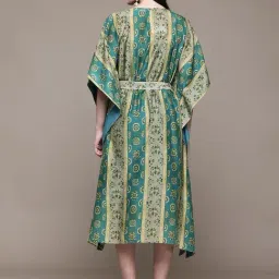 AARKE RITU KUMAR Turquoise Sarika Kaftan Dress image 2