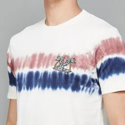 Fame Forever by Lifestyle Beige Cotton Regular Fit Printed T-Shirt image 5