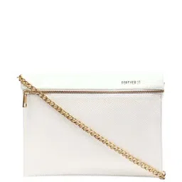 Forever 21 White Solid Small Pouch-image-47