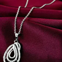 GIVA 925 Silver Gorgeously You Pendant with Link Chain-picture-15
