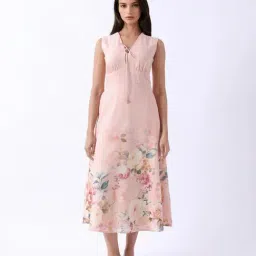 RAREISM Pink Blended Floral Dress-picture-30