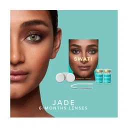Swati Cosmetics Coloured Contact Lenses - Jade (6 Months, Power - 1.00) image 4