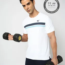 Performax Men Striped Short Sleeves Regular Fit Sports T-shirt image 2