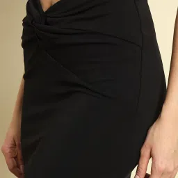 Trend Arrest Black A-Line Midi Skirt image 5