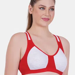 Reveira Colourblocked Dry Fit Full Coverage Workout Bra With All Day Comfort image 3