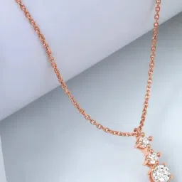 Zavya Minimal Rose Gold Plated 925 Sterling Silver Necklace for Women-image-61