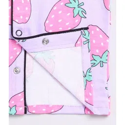 Clt.s Kids Light Purple Printed Shirt with Pants image 5