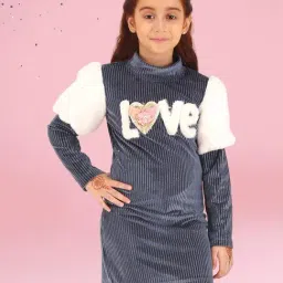 Cutecumber Girls Grey Dress-image-7