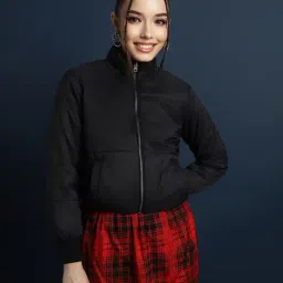 Forever 21 Black Regular Fit Puffer Jacket-picture-26