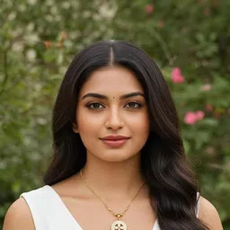 TESSARA Women Gold-Plated American Diamond Studded Necklace image 2