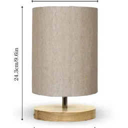 Homesake Beige Wood Table Lamp image 5