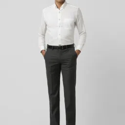 Van Heusen Grey Slim Fit Trousers image 5