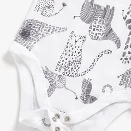 mothercare Infant Kids Pack of 3 Pure Cotton Bodysuits image 3