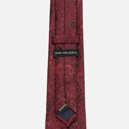 Van Heusen Maroon Embroidered Tie image 4