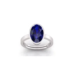 Pranjal Gems Unisex 5.25Ratti Neelam Sapphire Gemstone Adjustable Finger Ring-picture-31