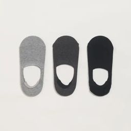 WES Lounge by Westside Grey No-Show Socks - Pack of 3-picture-20