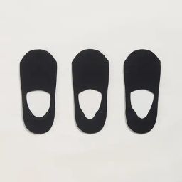 WES Lounge by Westside Black No-Show Socks - Pack of 3-picture-21