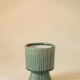 Whispering Homes Gold & Green Remnant Ceramic Vase-picture-30
