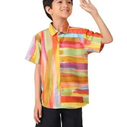 Fabindia Kids Multicolor Printed Shirt-picture-16