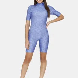 Zelocity by Zivame Blue Printed Swimsuit image 4