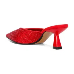 London Rag Women's Red Mule Shoes image 5
