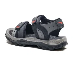 Asian Men's VIRAT-04 Black & Orange Floaters image 4