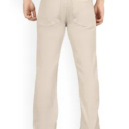 FLAKED Men Smart Relaxed Fit Mid-Rise Bleached Stretchable Jeans image 4