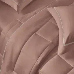 Sansaar Red Cotton 210 TC Double Bedsheet & Comforter with 2 Pillow Covers image 2