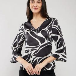 Fablestreet Black Abstract Top-picture-36