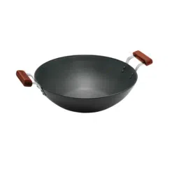 Hawkins Black Aluminium Deep Fry Pan With Lid (5L)-image-1
