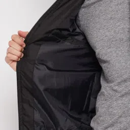 Duke Black Full Sleeves Mock Collar Jacket image 5