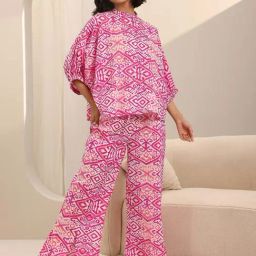 Libas Pink Printed Pyjamas Set-picture-34