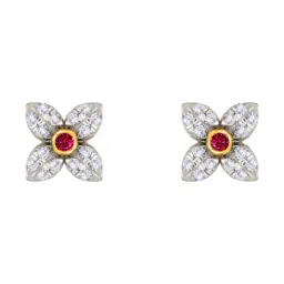 Bhima Jewels 18k (750) Yellow Gold Diamond Stud Earrings for Women-image-6