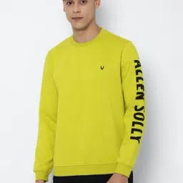 Allen Solly Green Cotton Regular Fit Printed Sweatshirt-picture-27