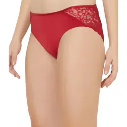 Soie Red Lace Bikini Panty image 3