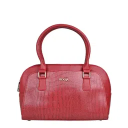Rocia By Regal Maroon PU Textured Handbag-image-18