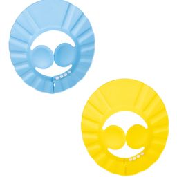 baby moo No Tears Safe Adjustable Bathing Shower Cap Pack of 2 - Yellow, Blue-picture-30